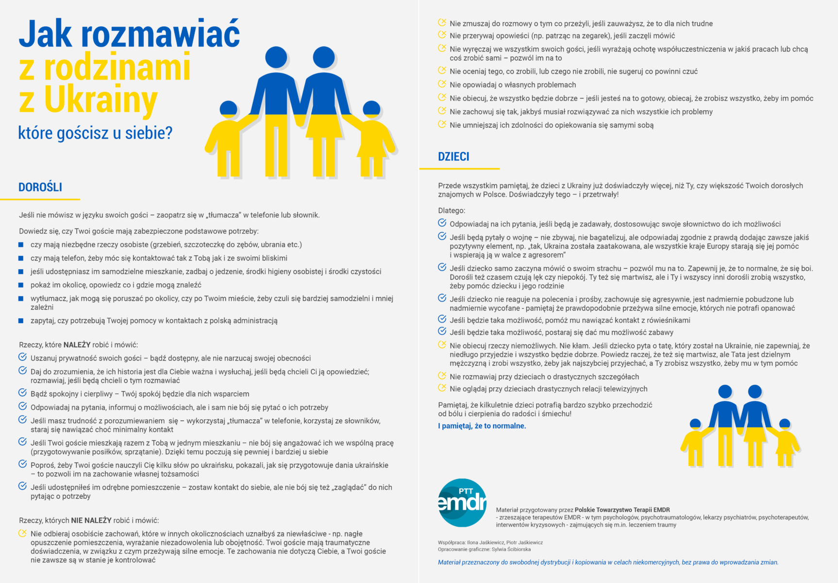 Ulotka Informacyjna I Poradnik Dla Osób Przyjmujących Uchodźców Z Ukrainy Miejski Ośrodek 9865